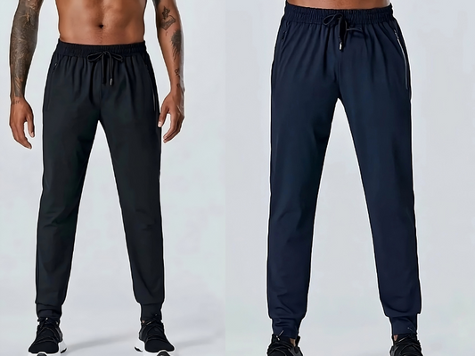 2-Pack Vastram Power Stretch Joggers Black and Blue ( PACK OF 2)
