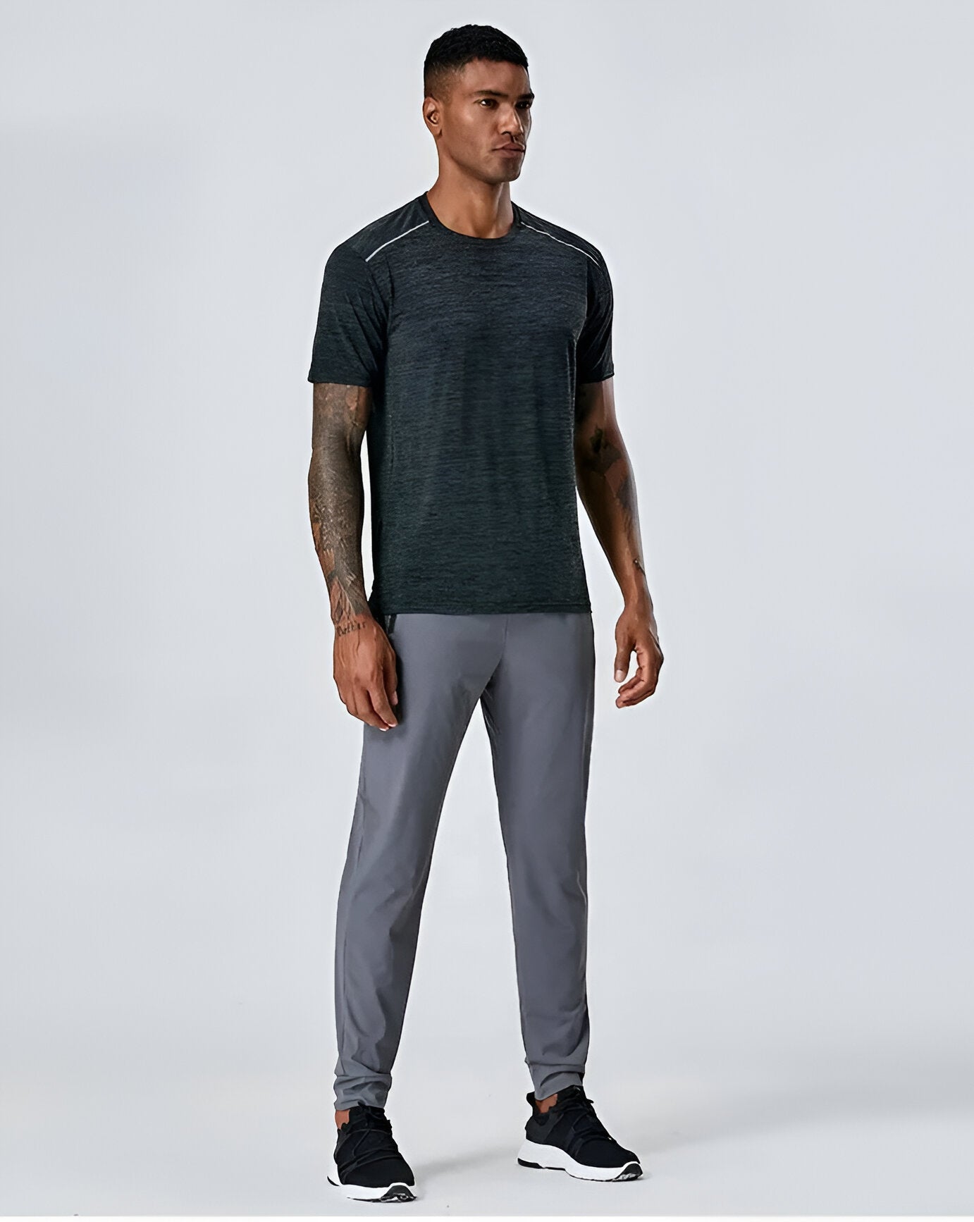 2-Pack Vastram Power Stretch Joggers Black and Gray ( PACK OF 2)